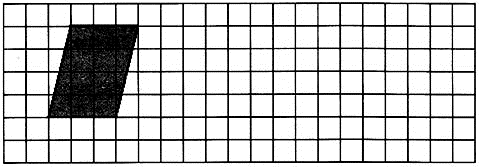 下面每个方格都表示1平方厘米的正方形,请你分别画出与图中平行四边形