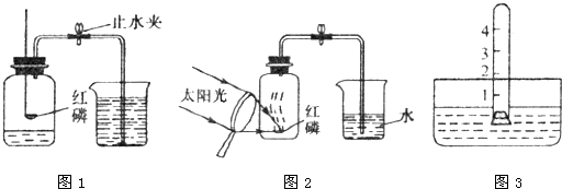 用来测定空气中氧气含量的方法很多,如图1所示的是小明同学用红磷在