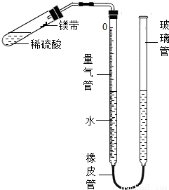 030g. ②往量气管内装水至低于刻度"0"的位置.