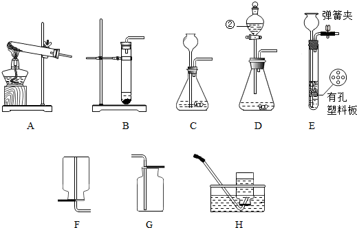 (1)如图是实验室制取气体常见的装置,请回答