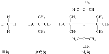 "习题详情 人们对烷烃分子空间结构的研究发现,某一系列烷烃分子中