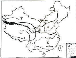读中国主要气候类型分布图,回答下列问题.(1