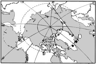 极地地区的范围和位置知识点 "下图是"北极地区示意图",读图完成小题.
