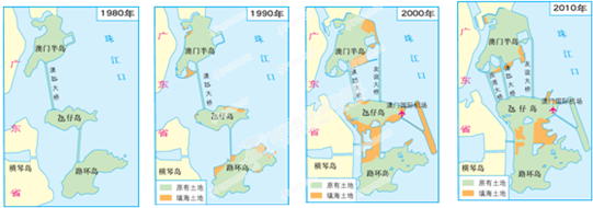 随着现今配合赌场集团的建设,路环,氹仔及路氹城的填海正使澳门的总