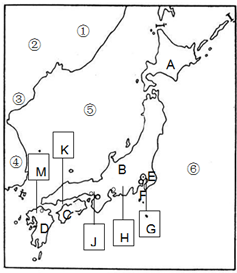 读日本地图,回答下列问题.(1)日本隔海相望的四