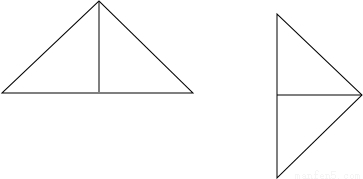 两个全等的三角板,可以拼出各种不同的图形.