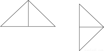 使每个图形分别成不同的轴对称图形(所画三角形可与原三角形有重叠