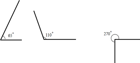 (2)因为270°=180° 90°,所以先按照角的画法画出一个平角,再以其中