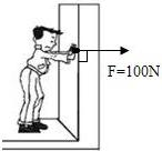 (1)图①所示,小明用100n的力推墙壁,请画出该力的示意图.
