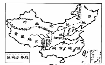 "读中国四大地理区域示意图,完成下列要求."习题详情