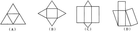 已知某些多面体的平面展开图如图所示,其中是三棱柱的