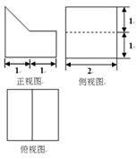 某几何体的三视图如图所示,则该几何体的体积为